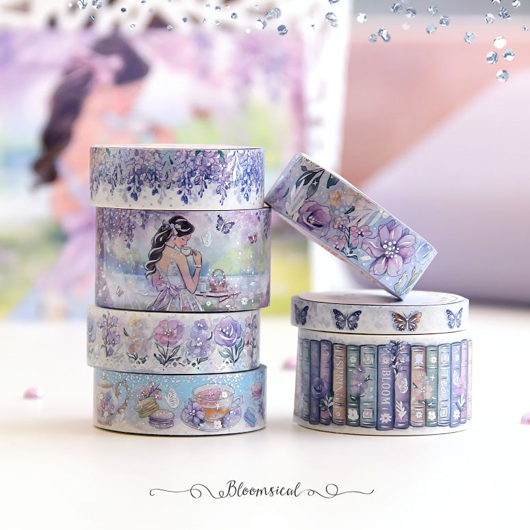 Late Summer - Foiled Washi Tape - Tropical Flowers – Linouspots