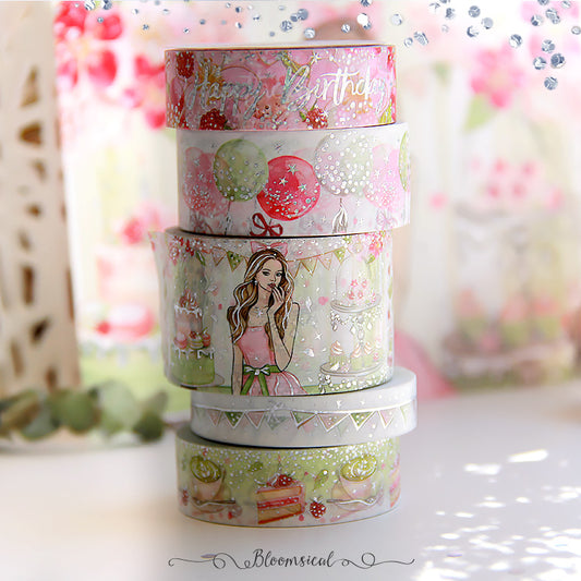 Springtime Party - Washi Tape Collection Confetti Holo Foil