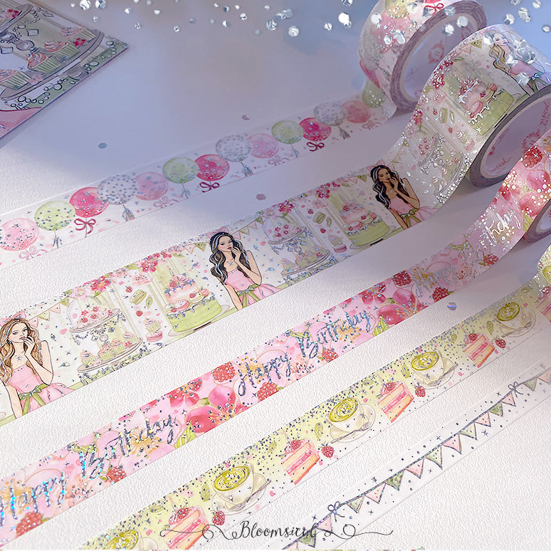 Springtime Party - Washi Tape Collection Confetti Holo Foil