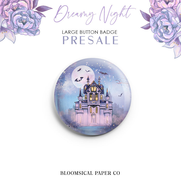 Dreamy Night Custom Button Badge - Large 58mm | PRESALE