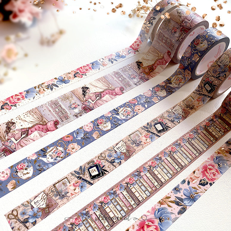 Duchess Library Washi Tape Collection Bronze Foil - Restock