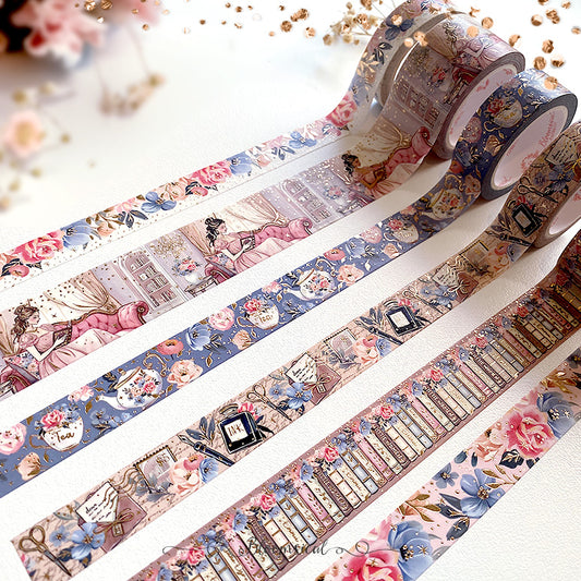 Duchess Library Washi Tape Collection Bronze Foil