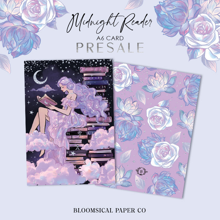 Midnight Reader - A6 Journaling Card | PRESALE