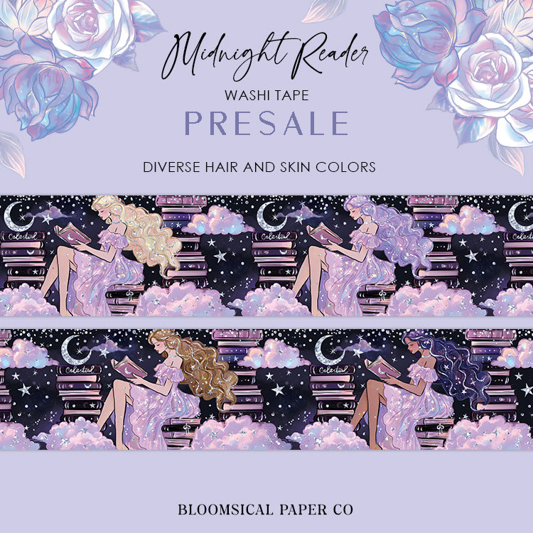Midnight Reader Washi Tape Collection Confetti Holo Foil | PRESALE