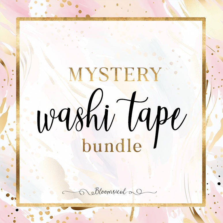 Mystery Washi Tape Bundle + Bonus cards & scrunchie