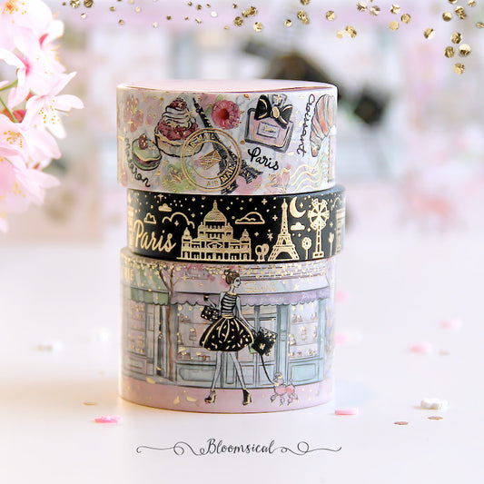 J'adore Paris - Washi Tape Collection Gold Foil