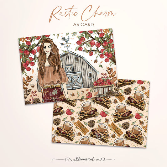 Rustic Charm Journaling Card - not foiled