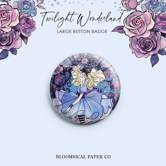 Twilight Wonderland Custom Button Badge - Large 58mm