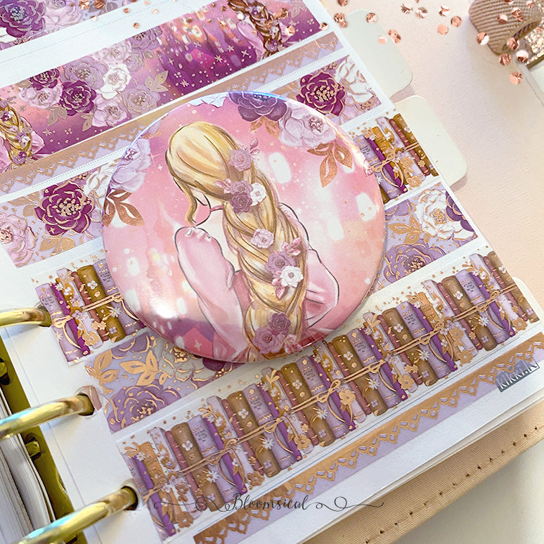 Rapunzel Custom Button Badge - Large 58mm