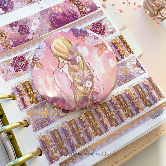 Rapunzel Custom Button Badge - Large 58mm