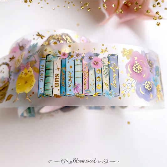 Easter Bloom PET Tape Collection Confetti Gold Holo Foil