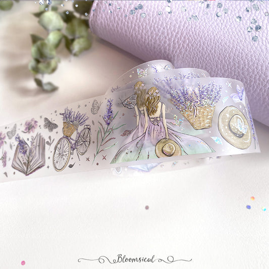 Lavender Fields PET Tape Collection Confetti Holo Foil