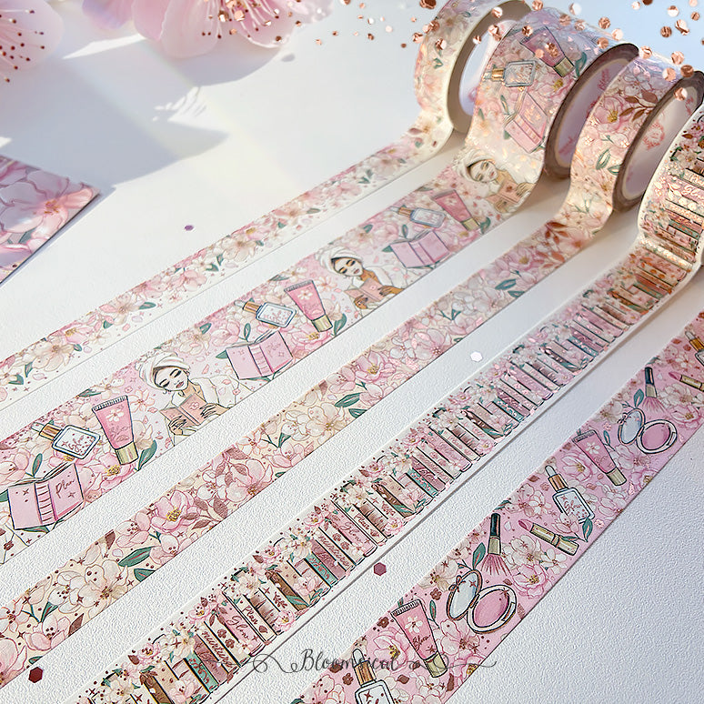Self Care Rituals Washi Tape Collection Rose Gold Foil