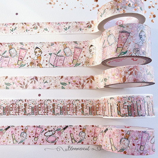 Self Care Rituals Washi Tape Collection Rose Gold Foil