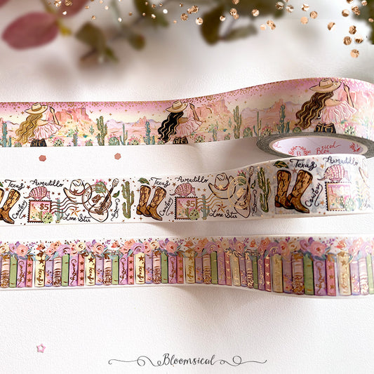 Texas - Washi Tape Collection Warm Gold Foil