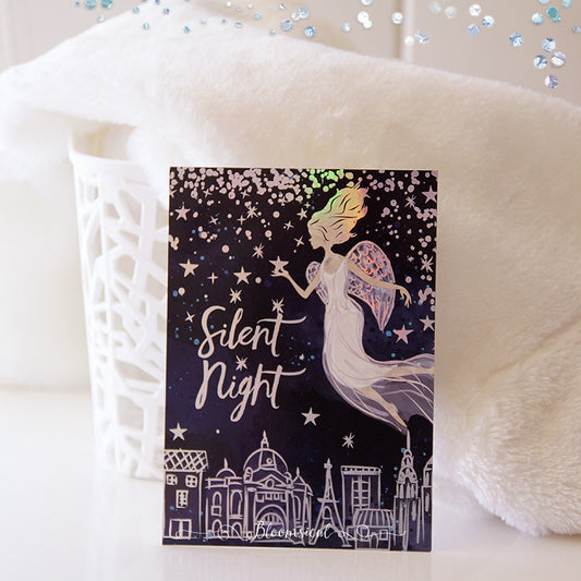 Angels Postcard /  Journaling Card Holographic Foil