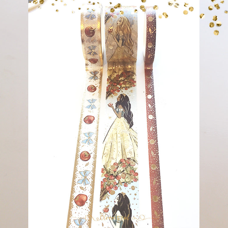 Apple Washi Tape Collection Gold Foil