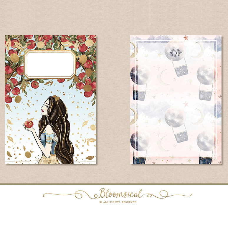 OOPS Apple Journaling Card with Gold Foil Accents
