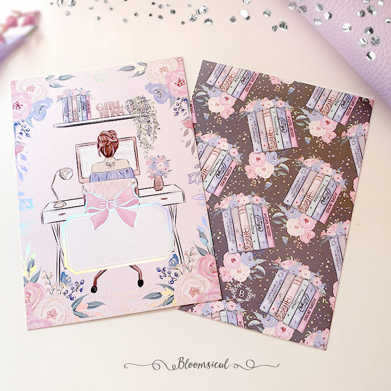 Girl Boss Journaling Card with Holo Foil Accents