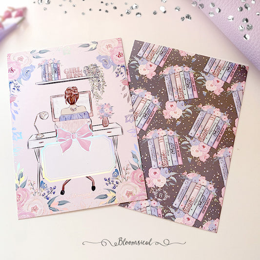 Girl Boss Journaling Card with Holo Foil Accents