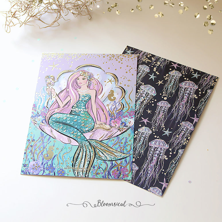 Journaling Card Bundle - 10 assorted foiled cards