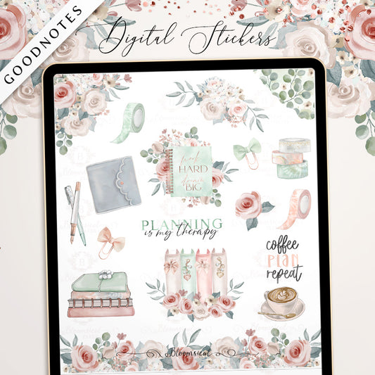 Planner Life Digital Stickers GoodNotes files