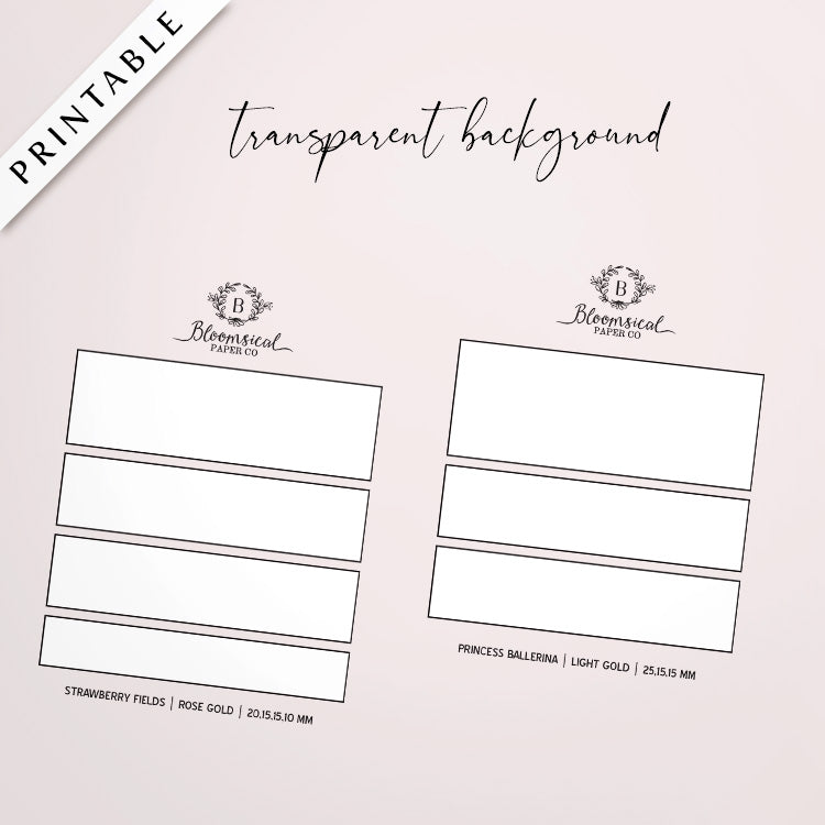 Printable Washi Swatch Template FREE