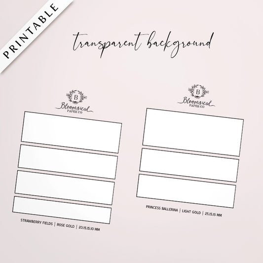 Printable Washi Swatch Template FREE