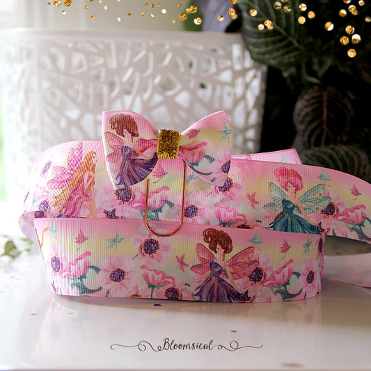 Rainbow Fairies Grosgrain Printed Ribbon