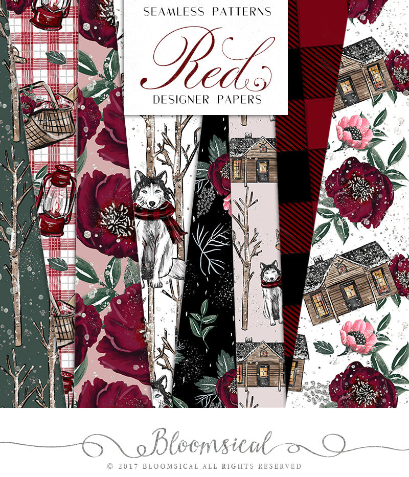 Red Riding Hood Digital Cliparts, Papers, Petite Dolls BUNDLE DEAL