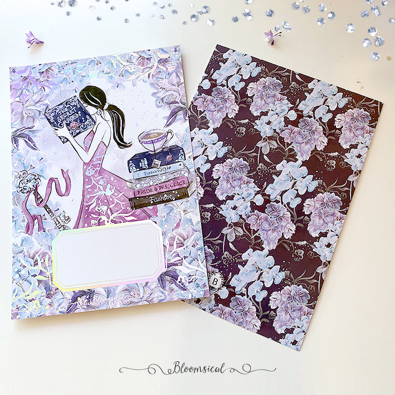 Secret Garden Journaling Card - Silver Holo Foil