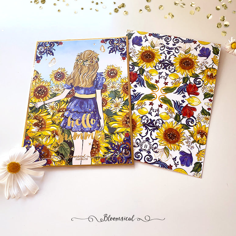 Journaling Card Bundle - 10 assorted foiled cards