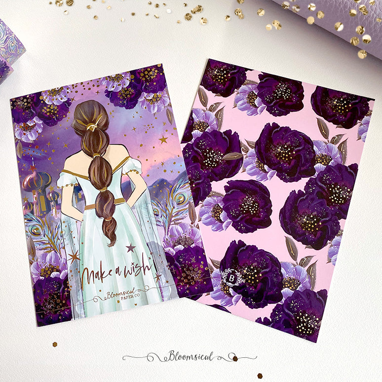 Wishes Journaling Card | Gold Foil