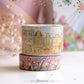Amsterdam Washi Tape Duo - Confetti Gold Holo Foil