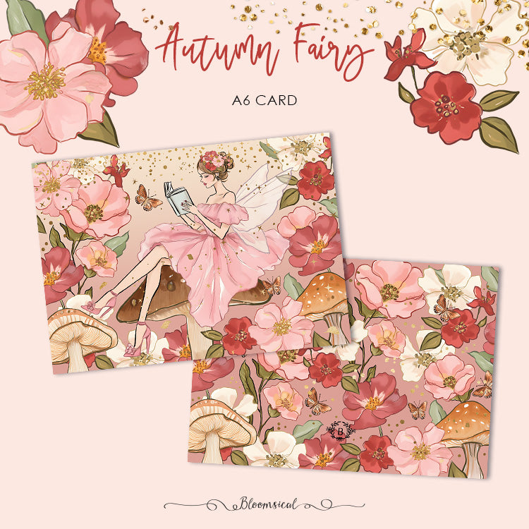 Autumn Fairy - A6 Journaling Card