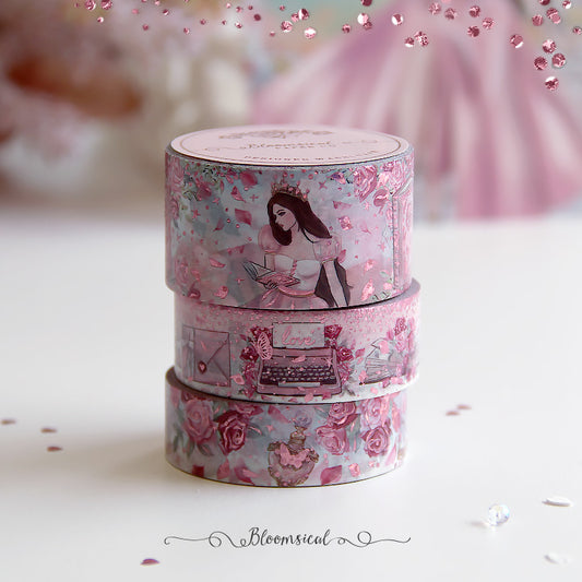 Belle v2 Washi Tape Collection | Rose Confetti Holo Foil