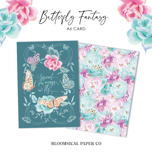 Butterfly Fantasy v3 Journaling Card