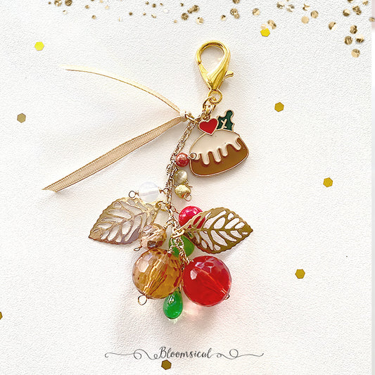 Festive Pudding Handcrafted Dangle Planner Charm Accessories