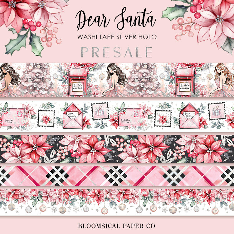 Dear Santa Washi Tape Collection Restock PRESALE