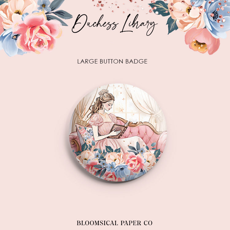 Duchess Library Custom Button Badge - Large 58mm