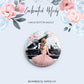 Enchanted Melody Pianist Custom Button Badge - Large 58mm