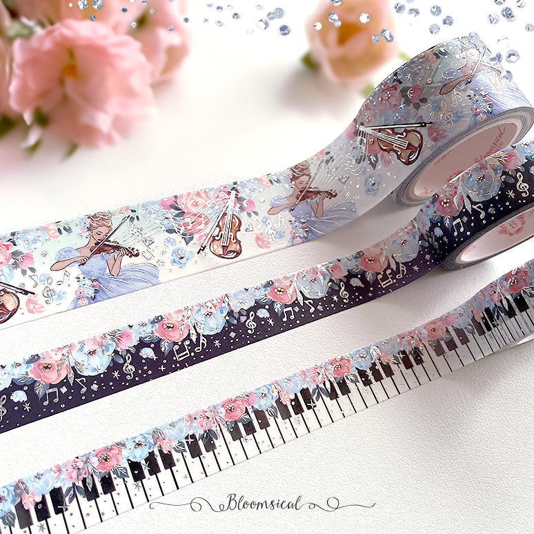 Enchanted Melody Washi Tape Collection Confetti Holo Foil