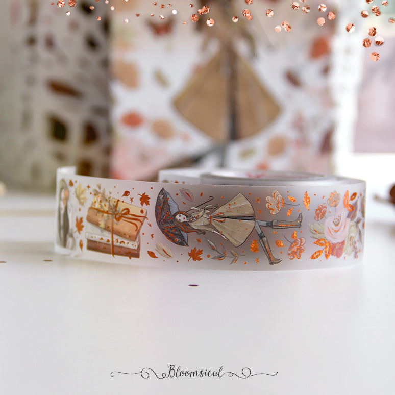 Hello Fall PET Tape Collection Confetti Copper Foil