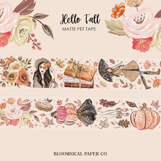 Hello Fall PET Tape Collection Confetti Copper Foil