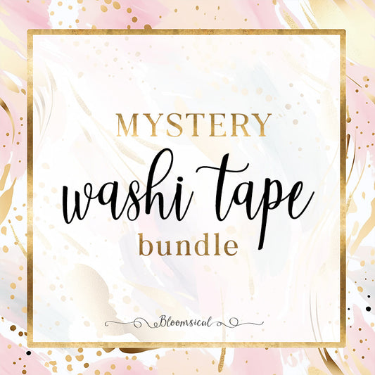 Mystery Washi Tape Bundle + Bonus cards & scrunchie