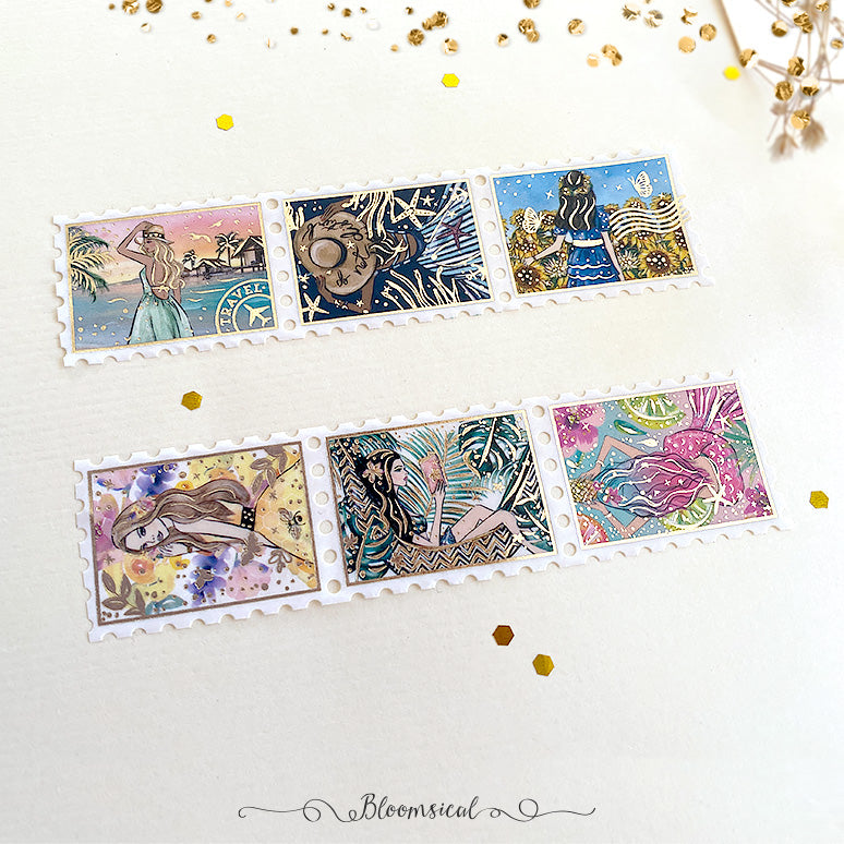 Summer Stamp Washi Tape