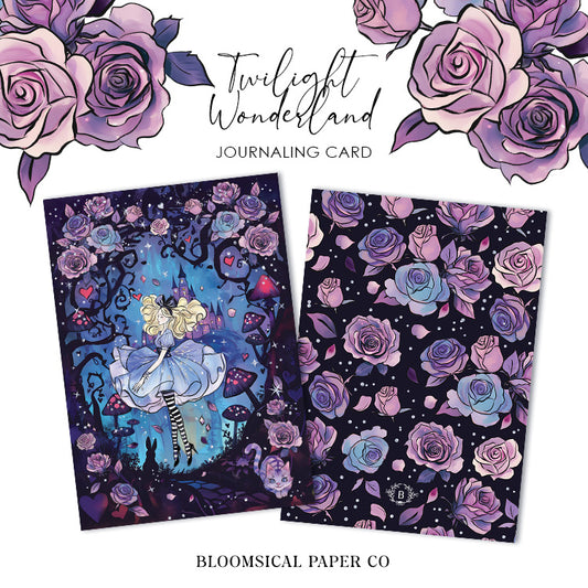 Twilight Wonderland Journaling Card