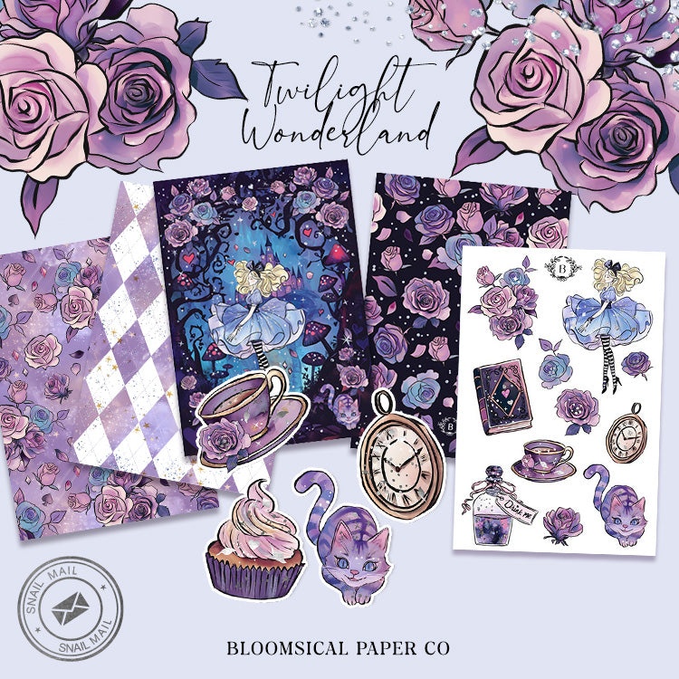 Twilight Wonderland Snail Mail Bundle + Bonus Washi Sample