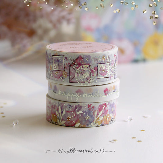 Happy Mail - Unicorn Fairy Washi Tape Collection | Light Gold Foil