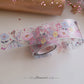 Unicorn Fairy Foiled PET Tape | Rose Confetti Holo Foil